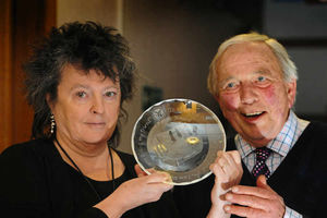 Supporting image for story: Dame Carol Ann Duffy presented with award in Shrewsbury