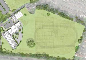 The school buildings would move onto the playing fields site, with new playing fields and a staff car park being created where the existing buildings are