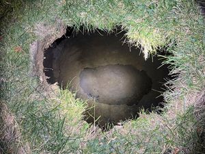 Supporting image for story: Authorities fear woman was swallowed by sinkhole while looking for her cat