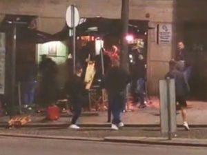 Supporting image for story: Wolves fans attacked by hooligans in second night of Porto violence