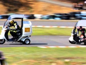 Supporting image for story: Pizza delivery scooter racing is the sport you didn't know you needed in your life