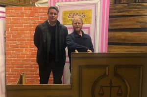 Bradford Estates property director Chris Hodson (left) with PYROmaster Studios managing director Phil McIver