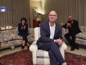 Supporting image for story: Shropshire-born Succession creator Jesse Armstrong targets Johnson and Trump in Emmys speech