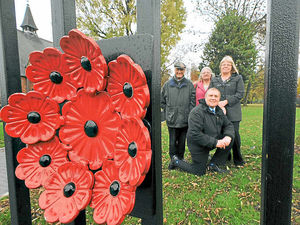 Supporting image for story: Tribute to fallen soldiers unveiled with permanent poppy memorial for Darlaston park