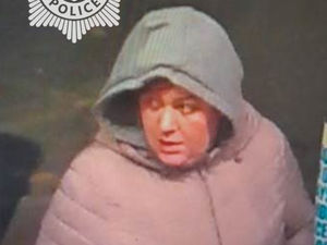 West Mercia Police has put out a CCTV appeal for this woman in regards a theft in Shrewsbury last month. Photo: West Mercia Police 