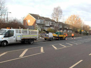 Supporting image for story: Driver dies as car hits bollards and flips on side