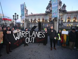 Supporting image for story: Gathering in Belfast condemns Israeli and US attacks on Iran