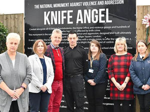 Supporting image for story: Knife angel to spread its wings across the border in Newtown