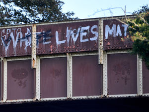 Supporting image for story: 'Totally unacceptable' White Lives Matter graffiti still not removed as more incidents confirmed