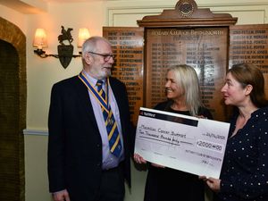 Supporting image for story: Cancer charity receives cheque from Bridgnorth Rotary Club