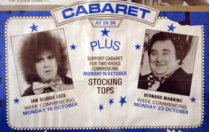 An old flyer for Sludge and Bernard Manning