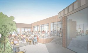 Artist's impressions of how the new extension might look.