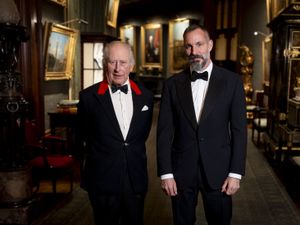 Supporting image for story: King hosts Aga Khan at black tie accession anniversary dinner at Windsor Castle