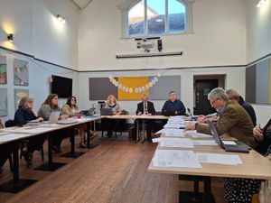 Newport Town Council meeting on April 9, 2025. Picture: LDRS