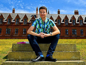 Supporting image for story: Shropshire student Michael is top of the form in exam