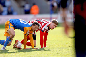 Tom Sang of Shrewsbury Town during the game against Cheltenham Town