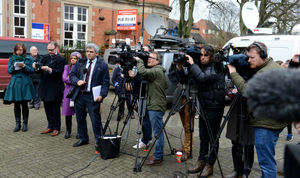 The media outside the court