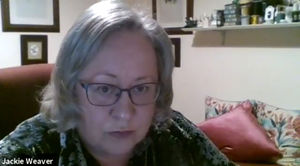 Jackie Weaver in the famous Handforth Parish Council meeting