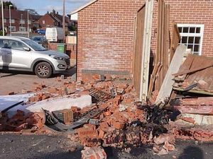 Supporting image for story: Wall and garden fence demolished in Brierley Hill crash