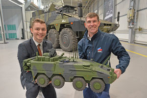 MD for the day and apprentice Billy Grew from Newport and MD Colin McClean 