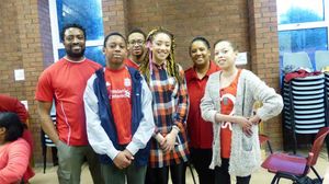 From left, father Roger, brothers Perri-Ross and Brent, sister Derrion, mother Sharon and Rhiana