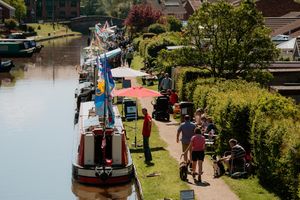 The floating market in Market Drayton
