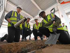 Supporting image for story: Lasting memorial to history of college laid in foundations of new campus in Wolverhampton