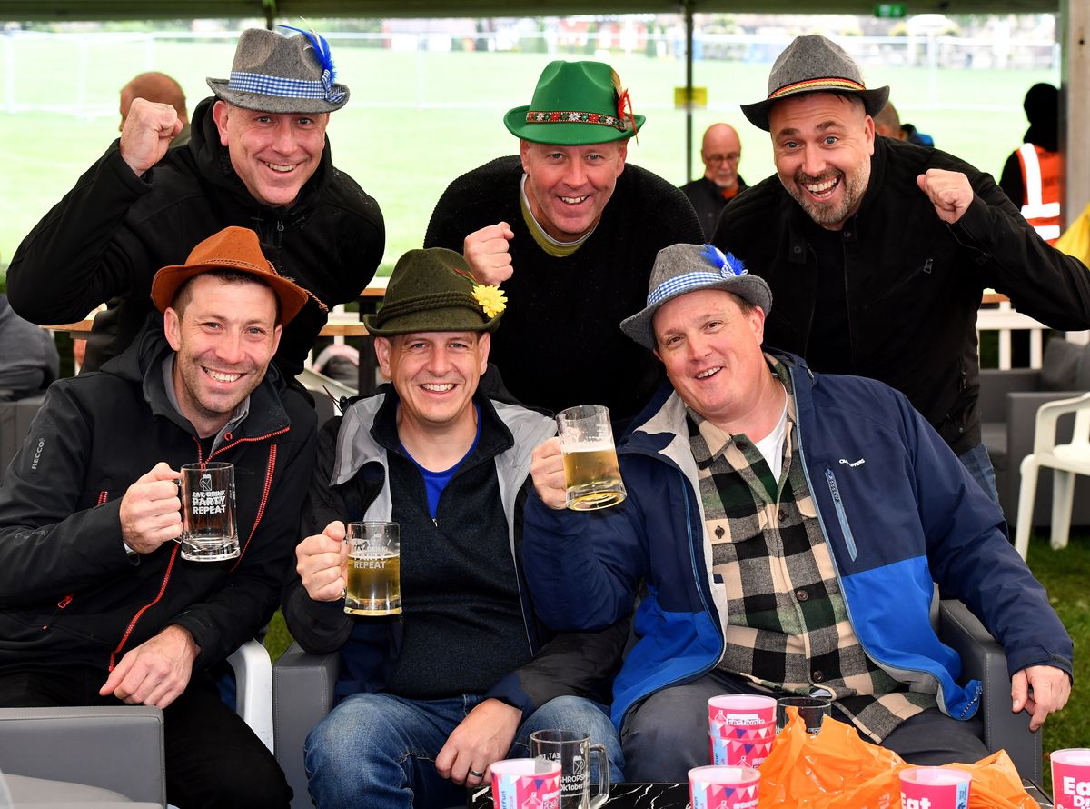 Shropshire Oktoberfest: 18 party pictures as lederhosen and beer take over Shrewsbury with thousands joining party Shropshire Oktoberfest: 18 party pictures as lederhosen and beer take over Shrewsbury with thousands joining party
