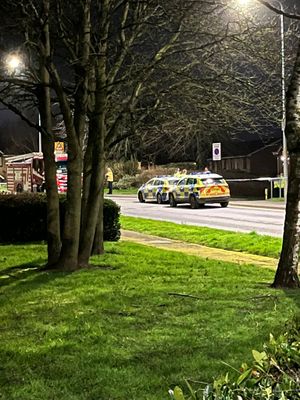 Emergency service vehicles in Leegomery