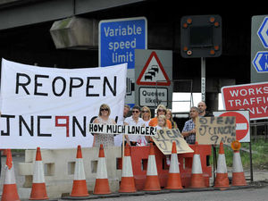Supporting image for story: M6 slip road row: Second protest over closed junction is planned