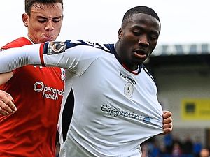 Supporting image for story: Put tiring Bulls to the slaughter – AFC Telford hitman Daniel Udoh
