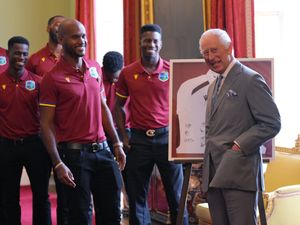 Supporting image for story: King hosts West Indies cricket team ahead of Lord’s Test match
