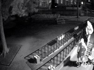 Supporting image for story: CCTV released to capture lantern thieves