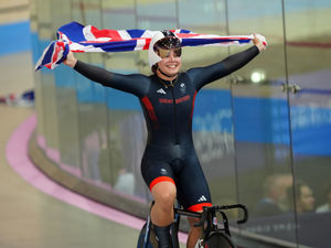 Supporting image for story: Lichfield's Sophie Capewell and teammates claim Olympic cycling gold on triple record-breaking night