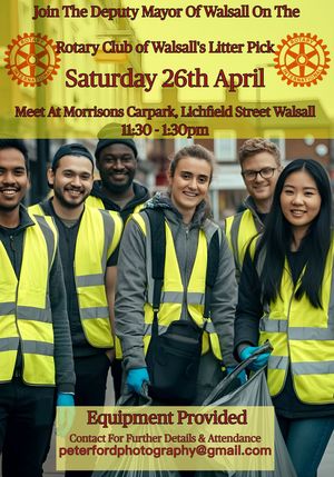 Walsall Rotary Litter Puck