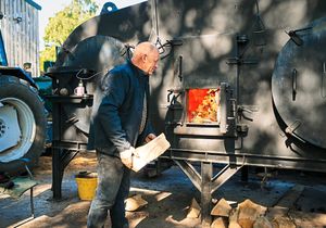  Kevin Fryer gets up at 2.30am to start work on the charcoal