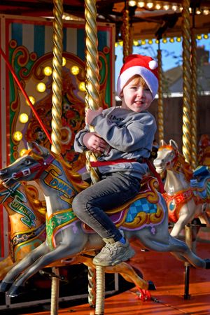 Fairground fun at the festival.