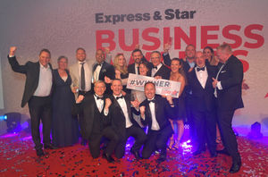 Some of the winners celebrate at the end of the night