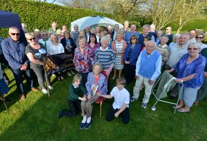 Friends and family travelled long distances to celebrate with Joyce
