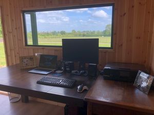 A home office with a view