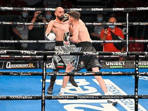 Supporting image for story: Rising star Liam Davies enjoys a special night at home