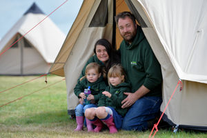 Owners David and Lea Spencer with their daughters, left, Esther, 2, and Phoebe, 5