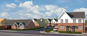 An artist's impression of proposed houses for Foredraft Street. Photo: S P Faizey Chartered Architects.