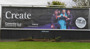 A closer view of the ad