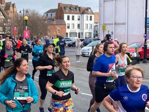 Runners during the Shrewsbury 10k