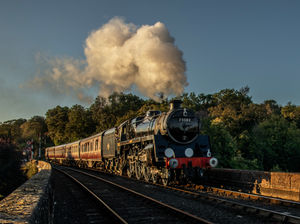73082 'Camelot' crossing Bewdley viaduct. Photo: Bob Green
