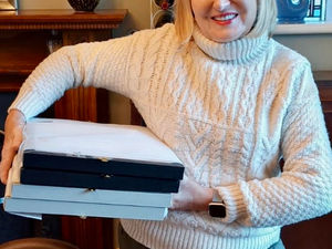 Supporting image for story: Oswestry artist makes public debut