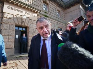 Runcorn and Helsby MP Mike Amesbury leaving Chester Crown Court (PA)