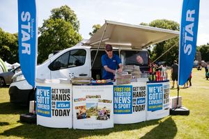 The Shropshire Star's Andy Maxwell sets up shop