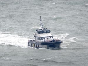 A Border Force vessel at sea